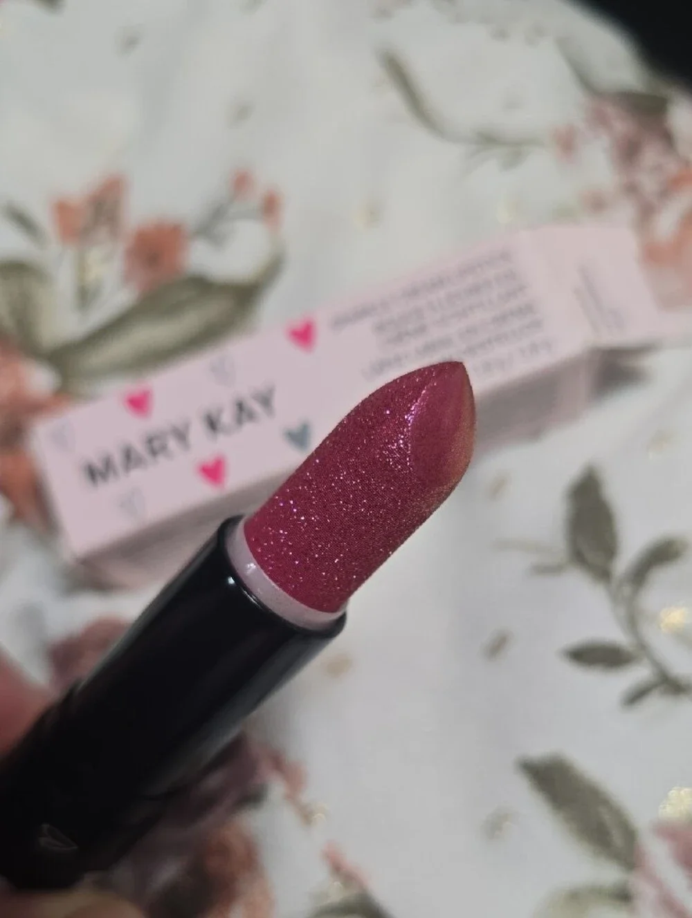 Mary Kay Sparkle Cream Lipstick — Glittering Rose Pink